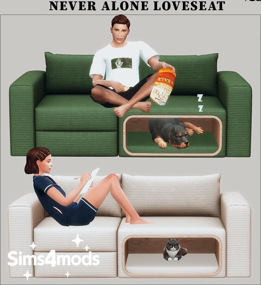 Скриншот мода Диван и лежанка Never Alone Loveseat - Pet Bed